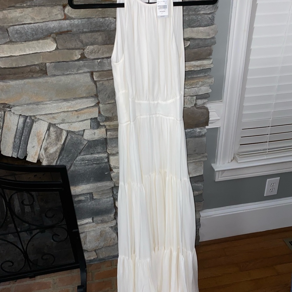 L'AGENCE Ivory Sleeveless Dress